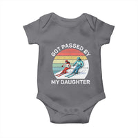 Funny Skiing Dad Baby Onesie Got Passed By My Daughter Retro Vintage - Wonder Print Shop