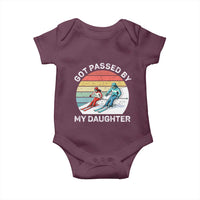 Funny Skiing Dad Baby Onesie Got Passed By My Daughter Retro Vintage - Wonder Print Shop