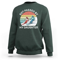 Funny Skiing Dad Sweatshirt Got Passed By My Daughter Retro Vintage - Wonder Print Shop