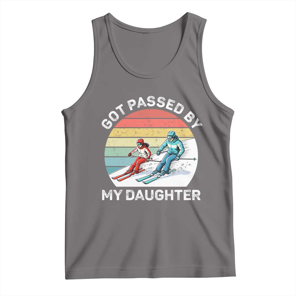 Funny Skiing Dad Tank Top Got Passed By My Daughter Retro Vintage - Wonder Print Shop