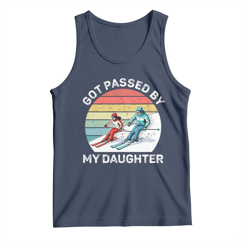 Funny Skiing Dad Tank Top Got Passed By My Daughter Retro Vintage - Wonder Print Shop