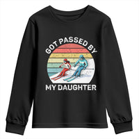 Funny Skiing Dad Youth Sweatshirt Got Passed By My Daughter Retro Vintage - Wonder Print Shop