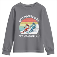 Funny Skiing Dad Youth Sweatshirt Got Passed By My Daughter Retro Vintage - Wonder Print Shop