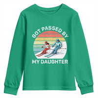 Funny Skiing Dad Youth Sweatshirt Got Passed By My Daughter Retro Vintage - Wonder Print Shop