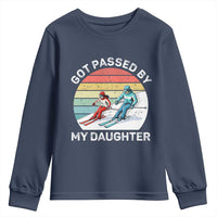 Funny Skiing Dad Youth Sweatshirt Got Passed By My Daughter Retro Vintage - Wonder Print Shop