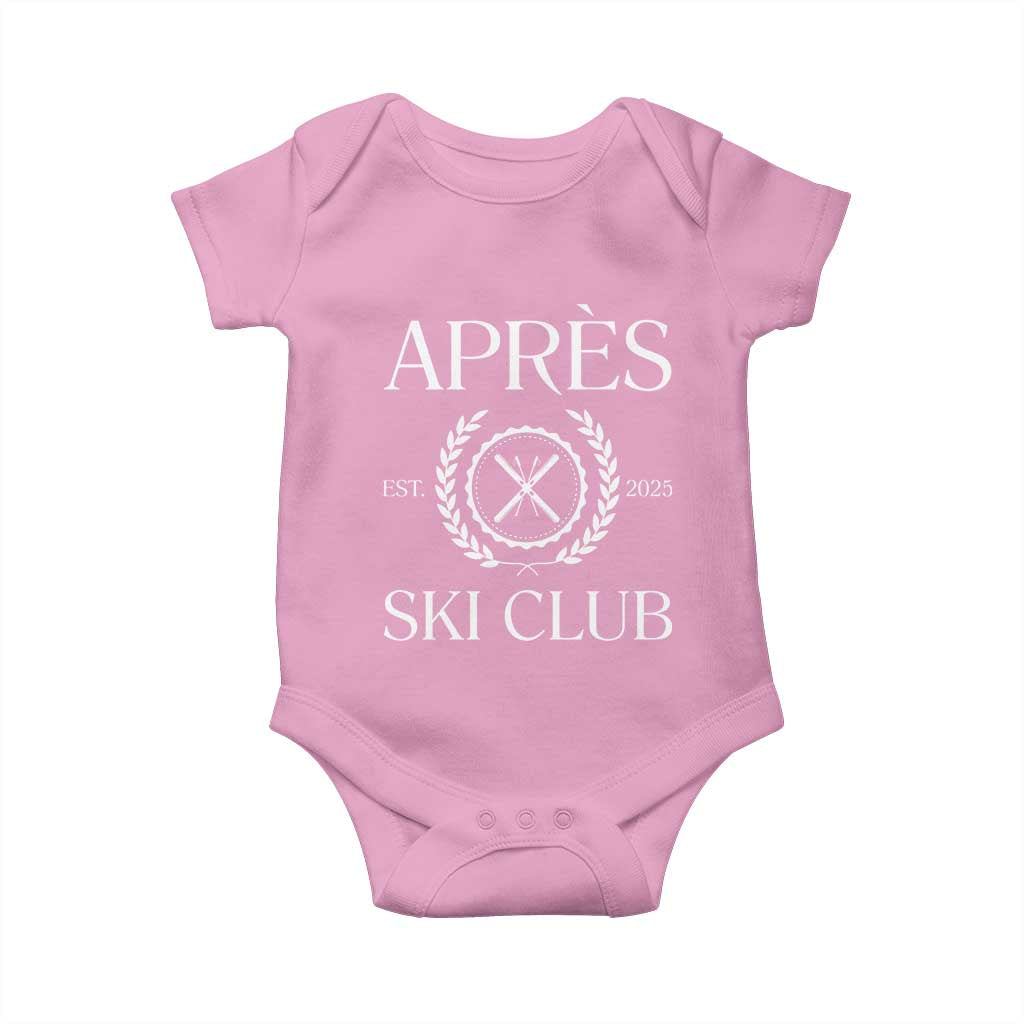 Apres Ski Club 2025 Baby Onesie Winter Vacation Drinking Party - Wonder Print Shop