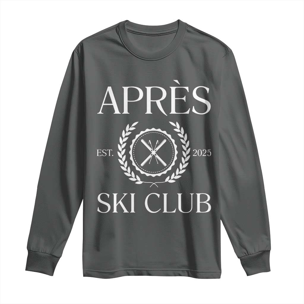 Apres Ski Club 2025 Long Sleeve Shirt Winter Vacation Drinking Party - Wonder Print Shop