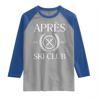 Apres Ski Club 2025 Raglan Shirt Winter Vacation Drinking Party - Wonder Print Shop