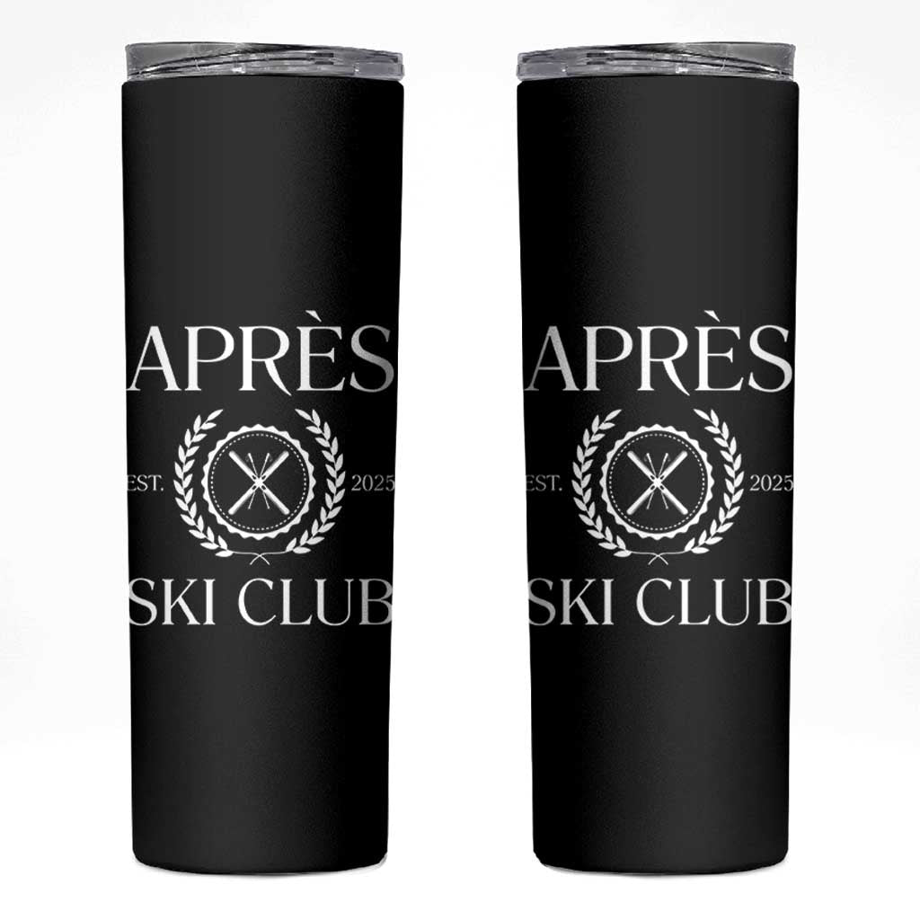 Apres Ski Club 2025 Skinny Tumbler Winter Vacation Drinking Party - Wonder Print Shop