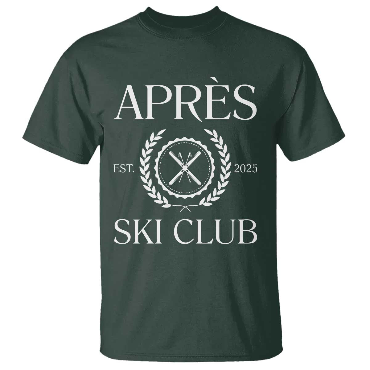Apres Ski Club 2025 T Shirt Winter Vacation Drinking Party - Wonder Print Shop