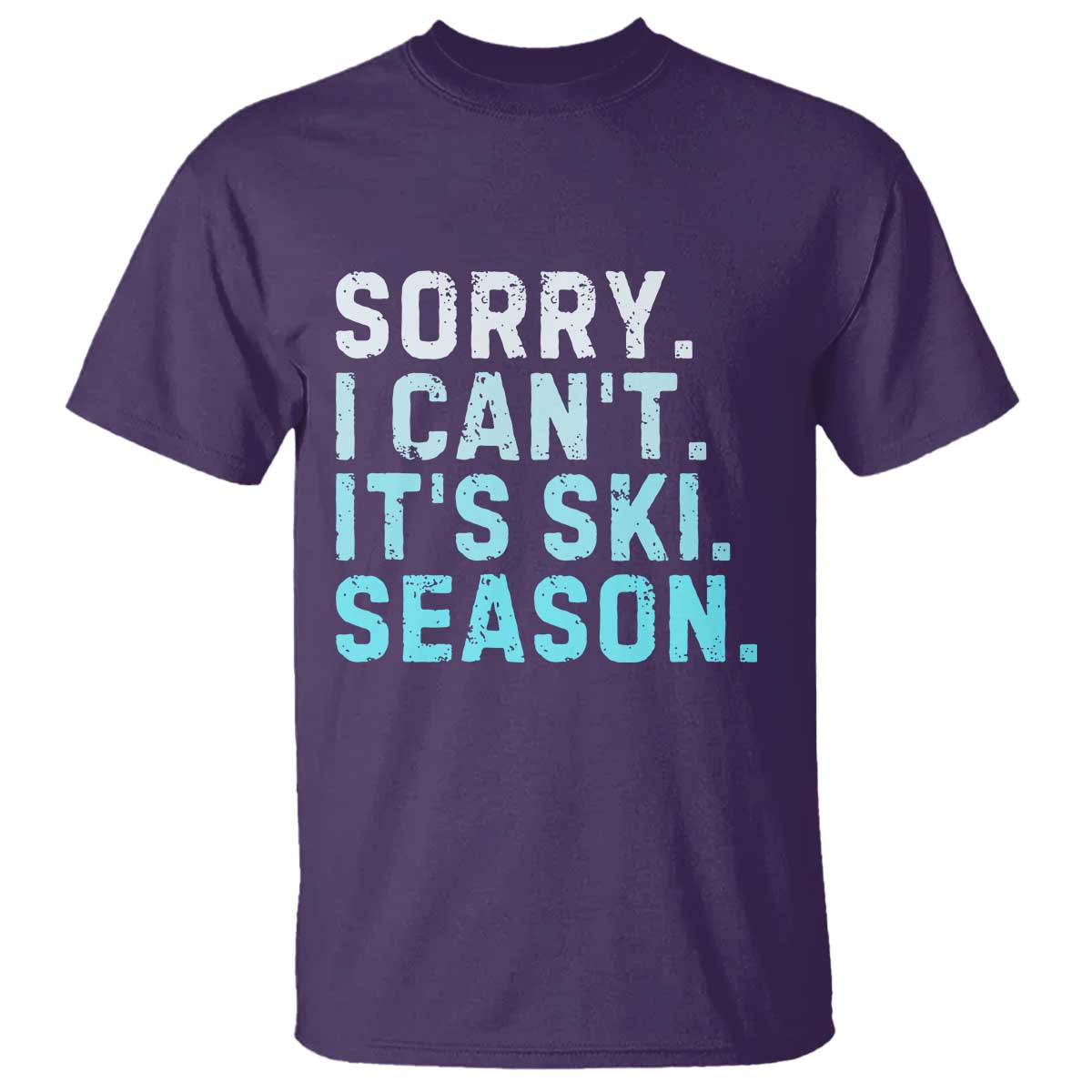 Funny Sorry I Cant It Is Ski Season T Shirt Winter Sports Ski Athlete - Wonder Print Shop
