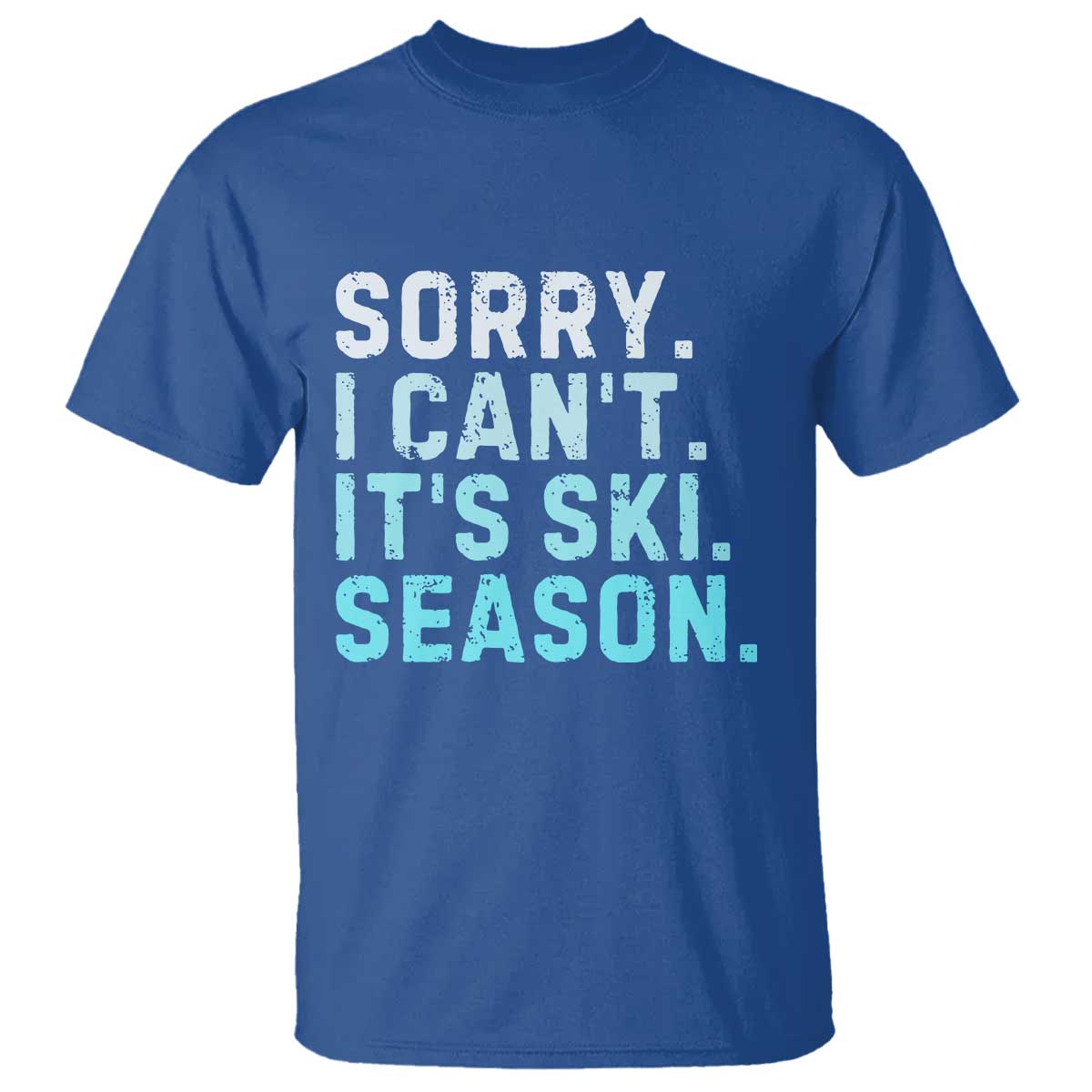 Funny Sorry I Cant It Is Ski Season T Shirt Winter Sports Ski Athlete - Wonder Print Shop