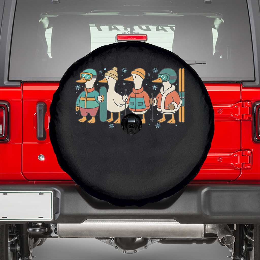 Funny Ski Snowboard Goose Spare Tire Cover Up To Snow Good Winter Sport - Wonder Print Shop