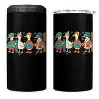 Funny Ski Snowboard Goose 4 in 1 Can Cooler Tumbler Up To Snow Good Winter Sport - Wonder Print Shop