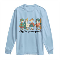 Funny Ski Snowboard Goose Long Sleeve Shirt Up To Snow Good Winter Sport - Wonder Print Shop
