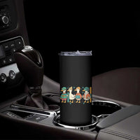 Funny Ski Snowboard Goose Skinny Tumbler Up To Snow Good Winter Sport - Wonder Print Shop