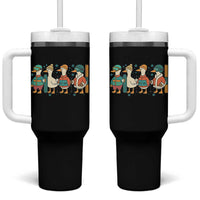 Funny Ski Snowboard Goose Tumbler With Handle Up To Snow Good Winter Sport - Wonder Print Shop