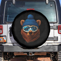 Grizzly Bear Snowboard Goggles Skiing Snow Winter Sport Spare Tire Cover - Wonder Print Shop