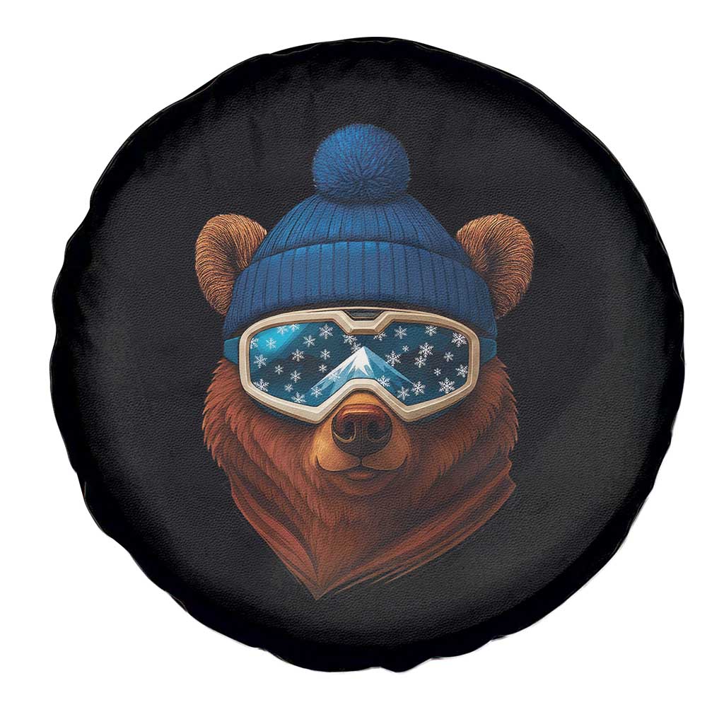 Grizzly Bear Snowboard Goggles Skiing Snow Winter Sport Spare Tire Cover - Wonder Print Shop