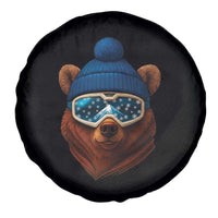 Grizzly Bear Snowboard Goggles Skiing Snow Winter Sport Spare Tire Cover - Wonder Print Shop