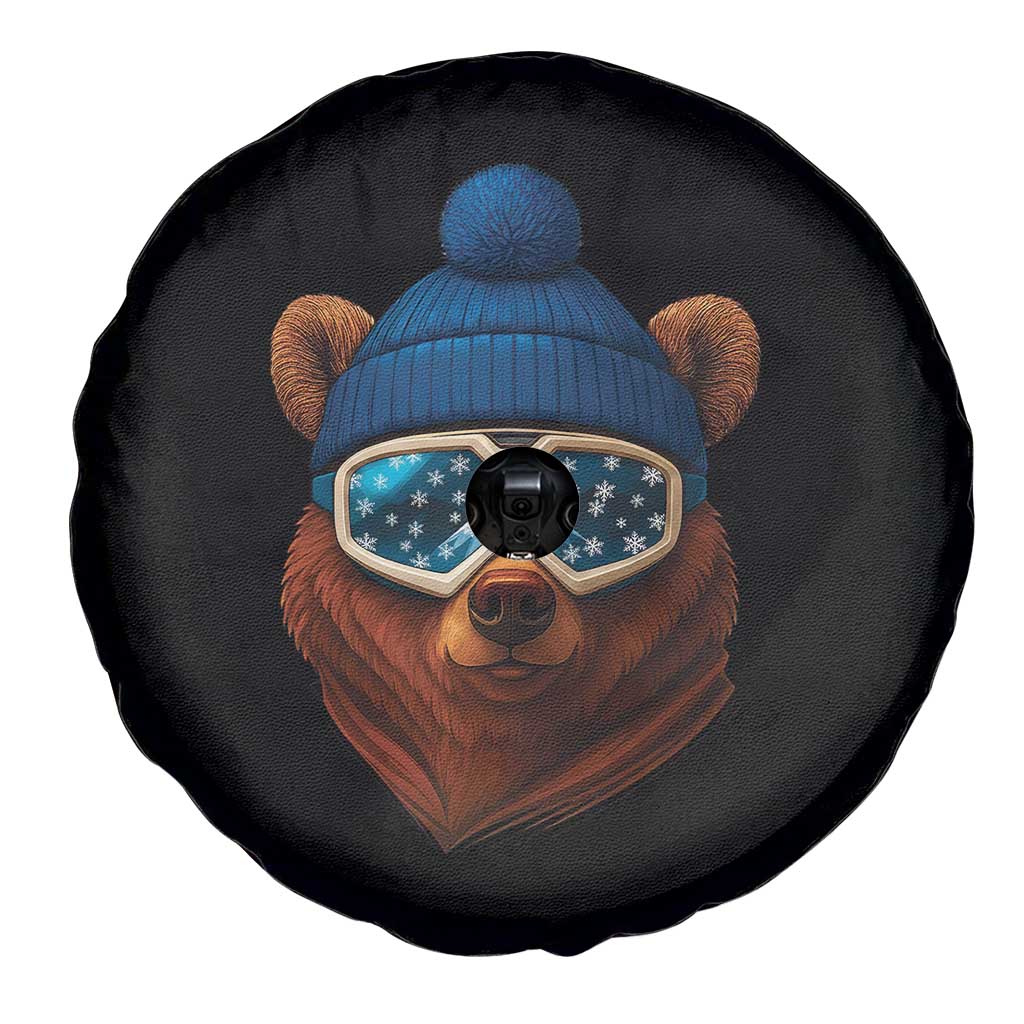 Grizzly Bear Snowboard Goggles Skiing Snow Winter Sport Spare Tire Cover - Wonder Print Shop