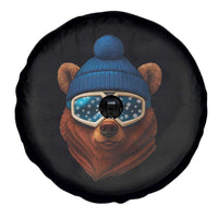 Grizzly Bear Snowboard Goggles Skiing Snow Winter Sport Spare Tire Cover - Wonder Print Shop