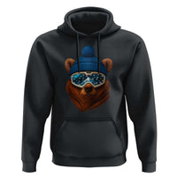 Grizzly Bear Snowboard Goggles Skiing Snow Winter Sport Hoodie - Wonder Print Shop