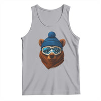 Grizzly Bear Snowboard Goggles Skiing Snow Winter Sport Tank Top - Wonder Print Shop