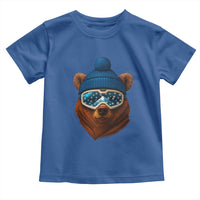 Grizzly Bear Snowboard Goggles Skiing Snow Winter Sport Toddler T Shirt - Wonder Print Shop