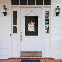 Funny Scared Cartoon Christmas Bowling Pins Garden Flag - Wonder Print Shop
