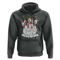 Funny Scared Cartoon Christmas Bowling Pins Hoodie - Wonder Print Shop