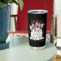 Funny Scared Cartoon Christmas Bowling Pins Tumbler Cup - Wonder Print Shop