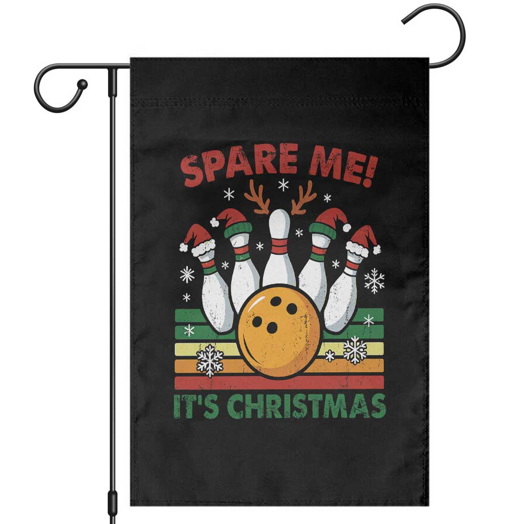 Funny Christmas Bowling Garden Flag Spare Me Its Xmas Festive Holiday - Wonder Print Shop