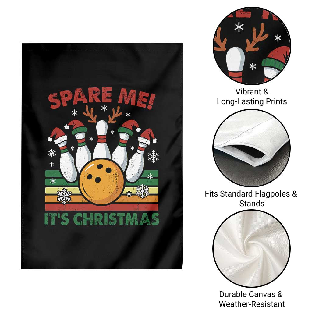 Funny Christmas Bowling Garden Flag Spare Me Its Xmas Festive Holiday - Wonder Print Shop