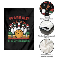 Funny Christmas Bowling Garden Flag Spare Me Its Xmas Festive Holiday - Wonder Print Shop