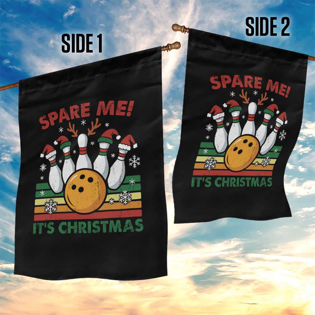 Funny Christmas Bowling Garden Flag Spare Me Its Xmas Festive Holiday - Wonder Print Shop