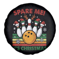 Funny Christmas Bowling Spare Tire Cover Spare Me Its Xmas Festive Holiday - Wonder Print Shop