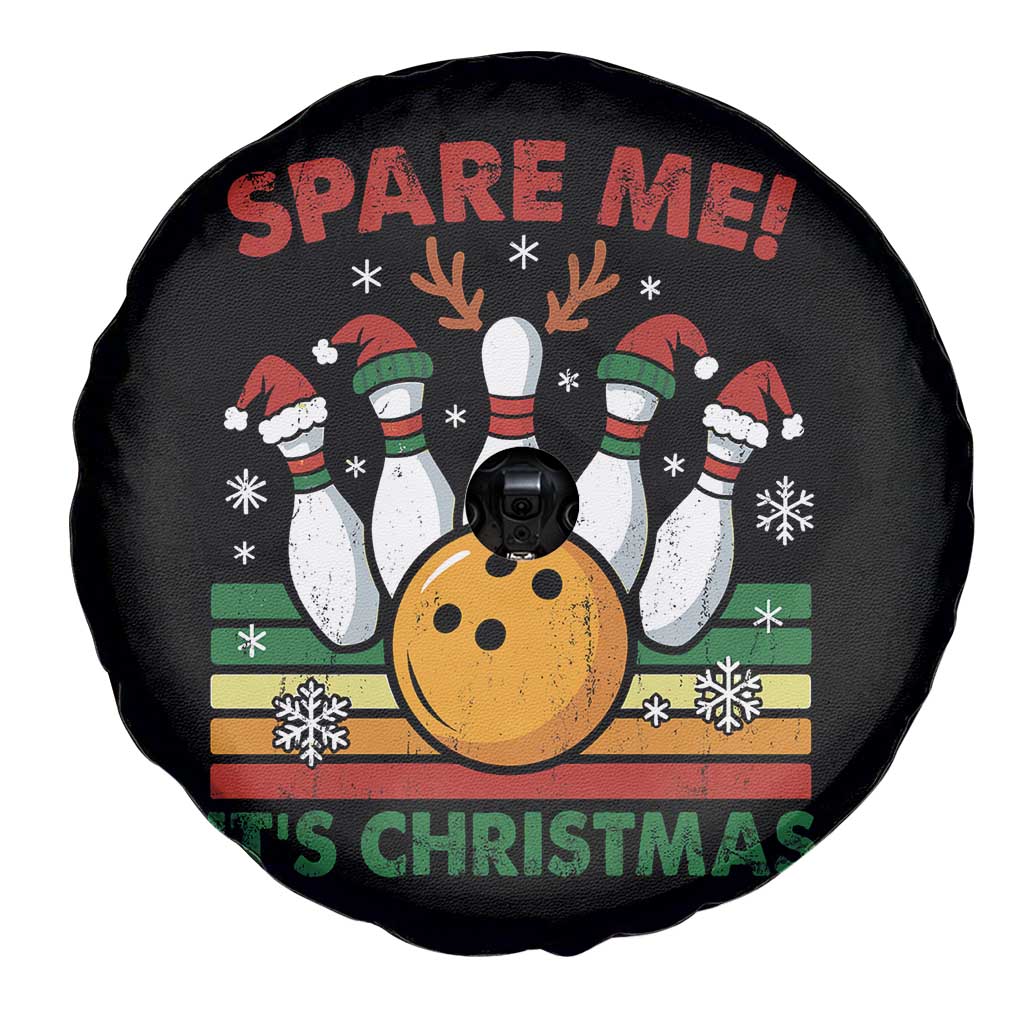 Funny Christmas Bowling Spare Tire Cover Spare Me Its Xmas Festive Holiday - Wonder Print Shop