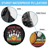 Funny Christmas Bowling Spare Tire Cover Spare Me Its Xmas Festive Holiday - Wonder Print Shop