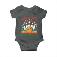 Funny Christmas Bowling Baby Onesie Spare Me Its Xmas Festive Holiday - Wonder Print Shop