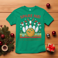 Funny Christmas Bowling T Shirt Spare Me Its Xmas Festive Holiday - Wonder Print Shop