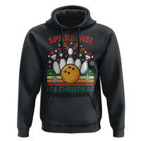 Funny Christmas Bowling Hoodie Spare Me Its Xmas Festive Holiday - Wonder Print Shop