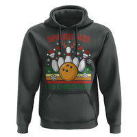 Funny Christmas Bowling Hoodie Spare Me Its Xmas Festive Holiday - Wonder Print Shop