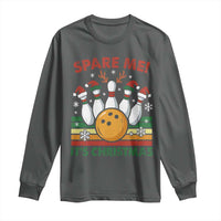 Funny Christmas Bowling Long Sleeve Shirt Spare Me Its Xmas Festive Holiday - Wonder Print Shop