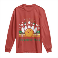 Funny Christmas Bowling Long Sleeve Shirt Spare Me Its Xmas Festive Holiday - Wonder Print Shop