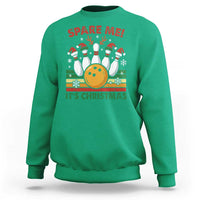 Funny Christmas Bowling Sweatshirt Spare Me Its Xmas Festive Holiday - Wonder Print Shop