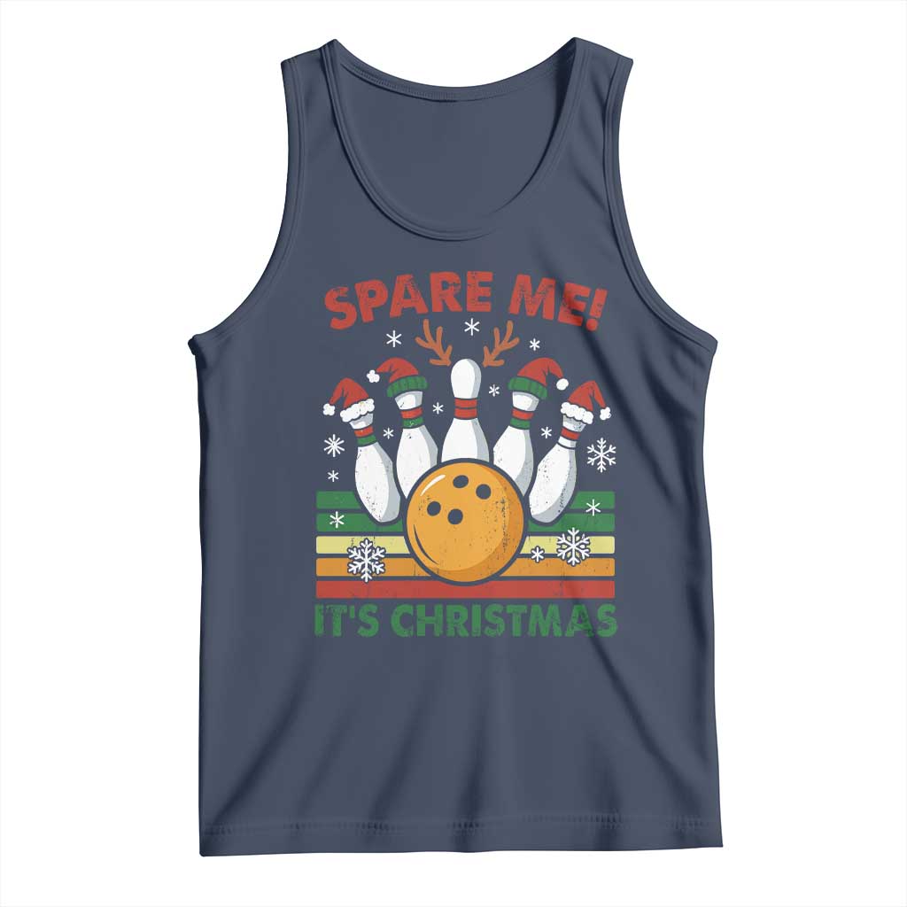 Funny Christmas Bowling Tank Top Spare Me Its Xmas Festive Holiday - Wonder Print Shop