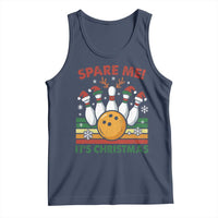 Funny Christmas Bowling Tank Top Spare Me Its Xmas Festive Holiday - Wonder Print Shop
