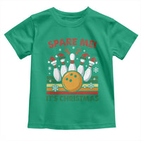Funny Christmas Bowling Toddler T Shirt Spare Me Its Xmas Festive Holiday - Wonder Print Shop