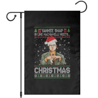 Funny Christmas Office Movie Garden Flag Yankee Swap Is Like Machiavelli Meets Christmas - Wonder Print Shop